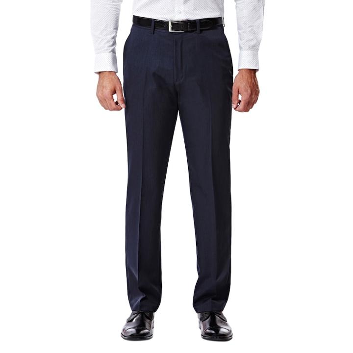 Men's Haggar&reg; Tailored-fit Travel Performance Suit Pants, Size: 36x32, Blue (navy)