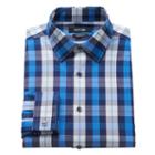 Men's Apt. 9&reg; Slim-fit Flex Collar Dress Shirt, Size: 17.5-34/35, Blue