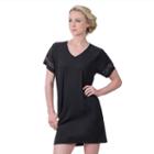 Women's Soybu Havana Shirtdress, Size: Large, Black