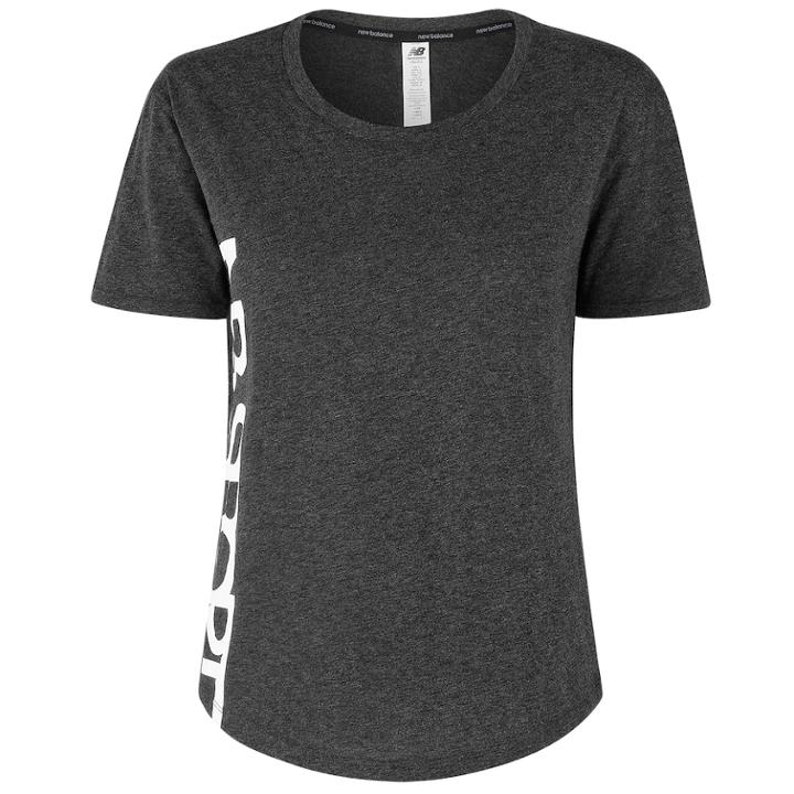 Women's New Balance Graphic Tech Short Sleeve Tee, Size: Medium, Oxford