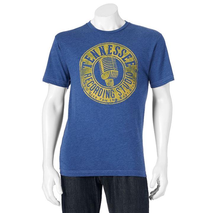 Men's Sonoma Goods For Life&trade; Tennessee Recording Studio Tee, Size: Xxl, Med Blue