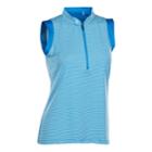 Plus Size Nancy Lopez Geo Sleeveless Golf Polo, Women's, Size: 1xl, Brt Blue