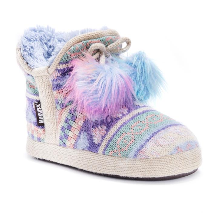 Women's Muk Luks Bootie Slippers, Size: Large, Multicolor