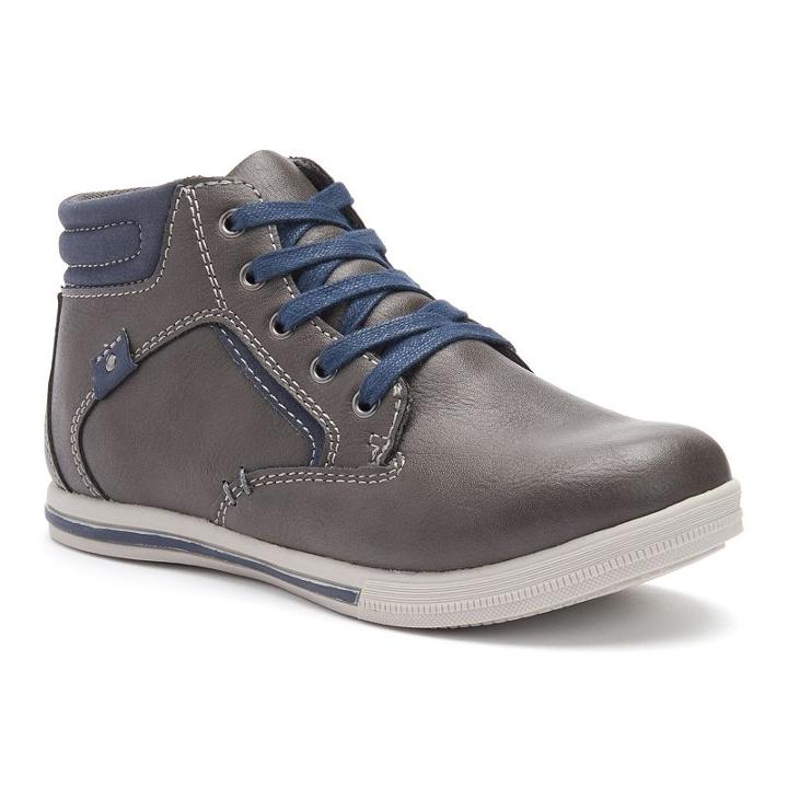 Sonoma Goods For Life&trade; Boys' High-top Sneakers, Boy's, Size: 1, Grey