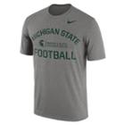 Men's Nike Michigan State Spartans Dri-fit Legend Lift Tee, Size: Medium, Med Grey