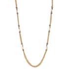 Dana Buchman Long Chain Link Station Necklace, Women's, Gold