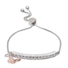 Brilliance You Are Beautiful Adjustable Bracelet With Swarovski Crystals, Women's, White