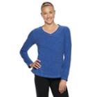 Women's Tek Gear&reg; Long Sleeve Microfleece Top, Size: Xl, Med Purple