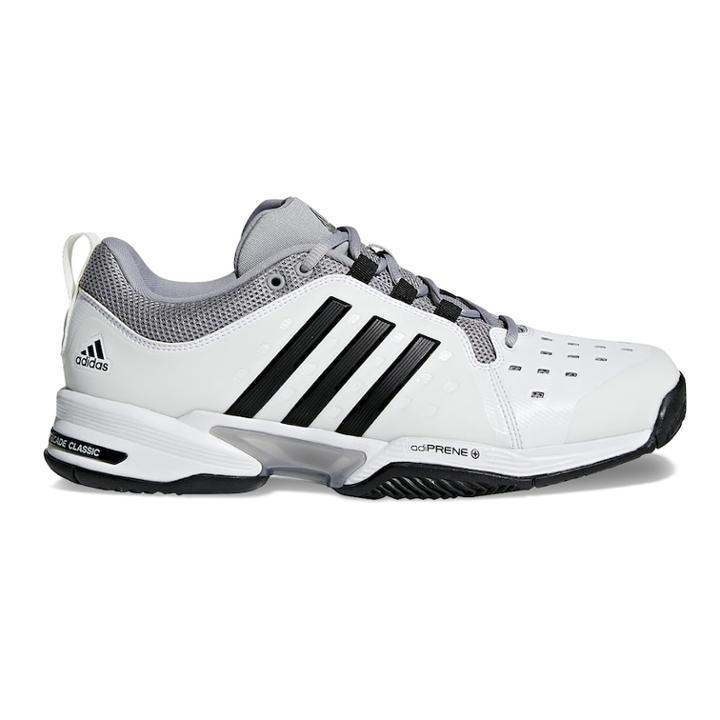Adidas Barricade Classic Men's Wide Tennis Shoes, Size: 12 4e, White