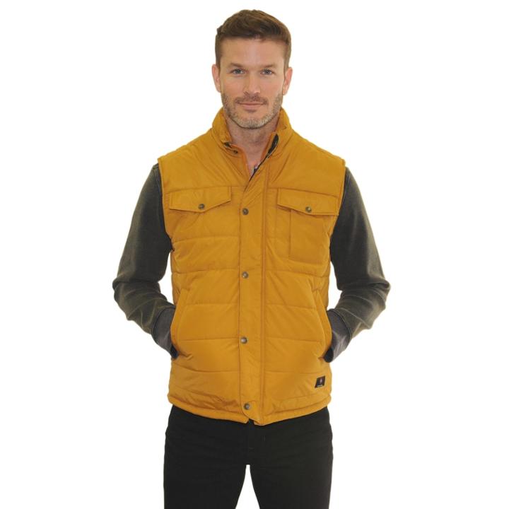 Men's Mountain And Isles Utility Mini-ripstop Puffer Vest, Size: Medium, Yellow