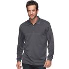 Men's Haggar Regular-fit Marled Easy-care Polo, Size: Large, Oxford