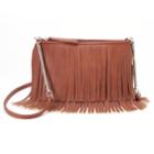 Candie's&reg; Kristina Fringe Mini Crossbody Bag, Women's, Brown