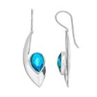 Blue Quartz Sterling Silver Marquise Drop Earrings, Women's