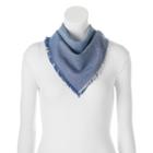 Sonoma Goods For Life&trade; Speckled & Frayed Bandana Square Scarf, Women's, Light Blue