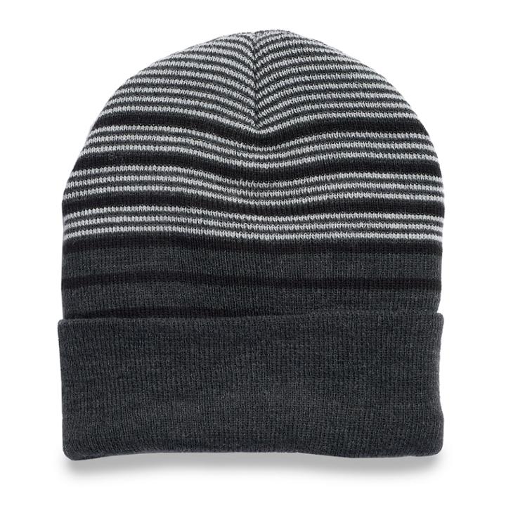 Men's Tek Gear&trade; Warmtek Striped Knit Watch Cap, Dark Grey