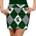 Women's Loudmouth Michigan State Spartans Golf Skort, Size: 10, Green