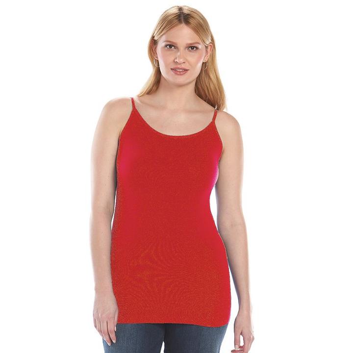 Plus Size Apt. 9&reg; Seamless Camisole, Women's, Size: 3xl, Med Red