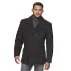 Men's Marc Anthony Wool-blend Peacoat, Size: Xxl, Grey