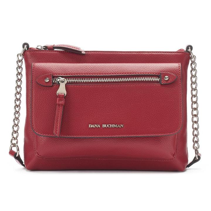 Dana Buchman Helene Crossbody Bag, Women's, Dark Pink