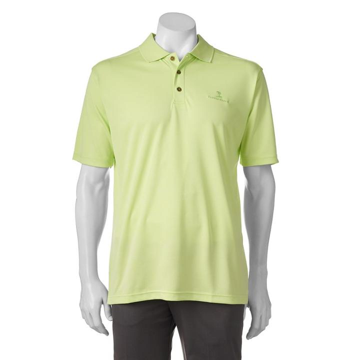 Men's Pebble Beach Classic-fit Textured Performance Golf Polo, Size: Large, Brt Green