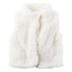 Girls 4-8 Carter's Faux Fur Vest, Size: 7, White