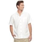 Men's Batik Bay Regular-fit Soft Touch Woven Button-down Shirt, Size: Large, Natural