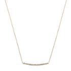 14k Gold Textured Bar Necklace, Women's, Size: 16, Yellow