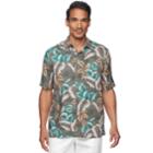 Men's Batik Bay Classic-fit Tropical Soft Touch Pocket Button-down Shirt, Size: Xl, Green