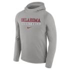 Men's Nike Oklahoma Sooners Basketball Fleece Hoodie, Size: Large, Grey Other