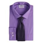 Men's Croft & Barrow&reg; Regular-fit Stretch-collar Dress Shirt And Patterned Tie Boxed Set, Size: 2x-34/35, Purple