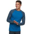 Men's Urban Pipeline&reg; Raglan Thermal Tee, Size: Large, Dark Blue