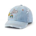 Women's So&reg; Denim Patches Hat, Blue