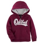 Boys 4-12 Oshkosh B'gosh&reg; Logo Zip Hoodie, Size: 6, Red