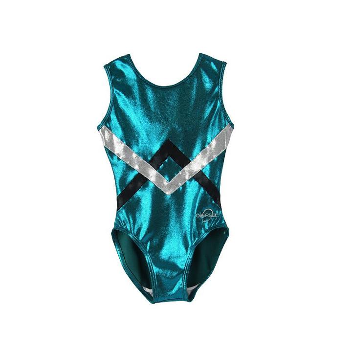 Girls 2-10 Obersee Gymnastics Leotard, Girl's, Size: Xs, Green