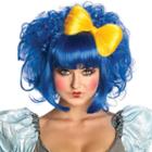 Adult Cutie Doll Blue Costume Wig, Women's