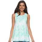 Women's Sonoma Goods For Life&trade; Swing Tank, Size: Medium, Turquoise/blue (turq/aqua)