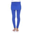 White Mark Skirted Leggings - Women's, Size: Xl, Blue
