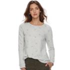 Women's Sonoma Goods For Life&trade; French Terry Crewneck Sweatshirt, Size: Medium, Dark Grey