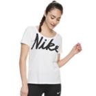 Women's Nike Dry Training Graphic T-shirt, Size: Xl, White