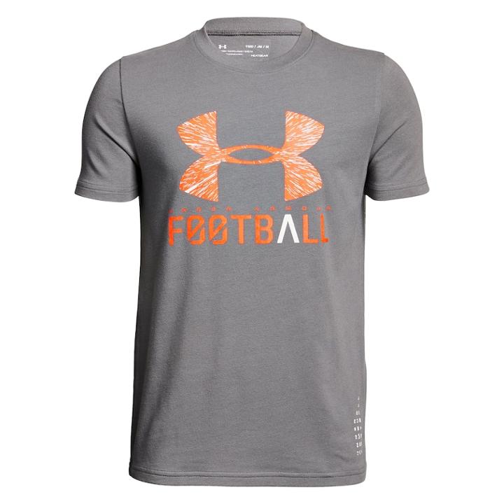 Boys 8-20 Under Armour Football Lockup Tee, Size: Xl, Silver