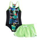 Girls 7-16 & Plus Size Zeroxposur One-piece With Shorts, Size: 16, Med Green