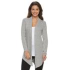 Petite Apt. 9&reg; Split-back Cardigan, Women's, Size: S Petite, White