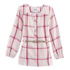 Girls 4-12 Sonoma Goods For Life&trade; Button-front Belted Tunic, Size: 7, Brt Pink