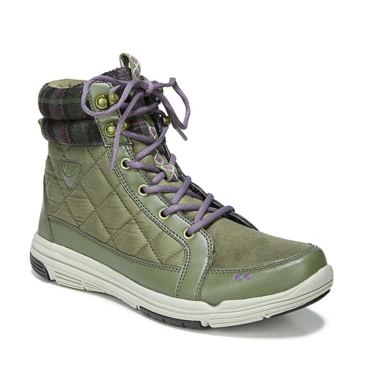 Ryka Aurora Women's Quilted High-top Ankle Booties, Size: Medium (10), Green