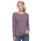 Women's Sonoma Goods For Life&trade; Essential Crewneck Tee, Size: Xl, Purple