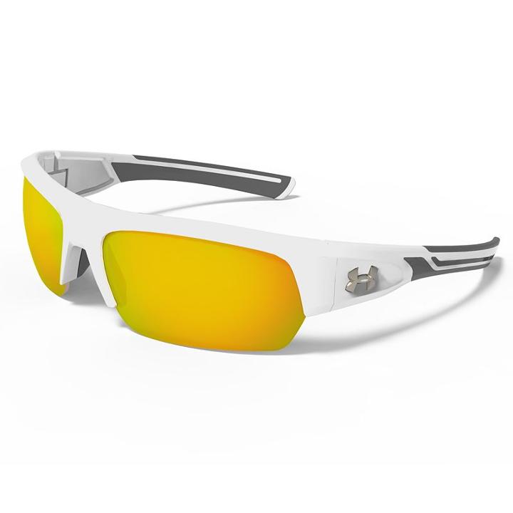 Men's Under Armour Big Shot Semirimless Wrap Sunglasses, Multicolor