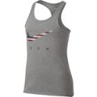 Girls 7-16 Nike Americana Swoosh Racerback Tank Top, Size: Xl, Grey