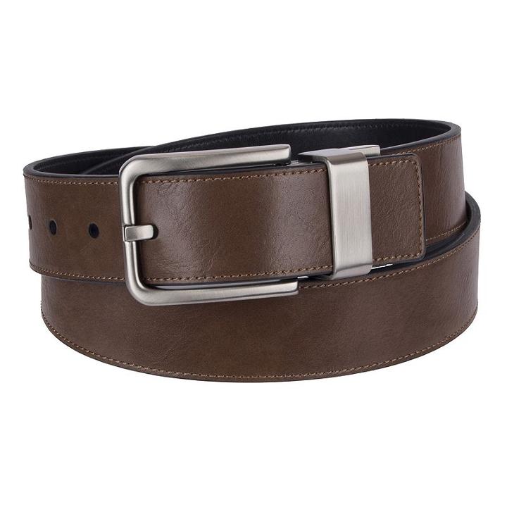 Men's Apt. 9&reg; Oiltan Reversible Belt, Size: 42, Dark Brown
