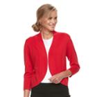 Women's Dana Buchman Jersey Stitch Bolero Jacket, Size: Medium, Med Red