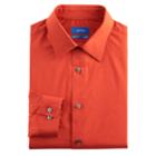 Men's Apt. 9&reg; Premier Flex Extra-slim Fit Flex Collar Dress Shirt, Size: 14.5-32/33, Orange